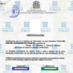 como puedo obtener un certificado de antecedentes penales en republica dominicana