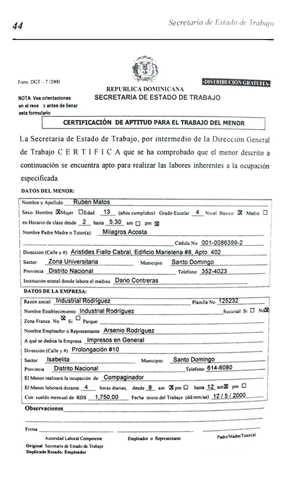 como puedo obtener un permiso de trabajo por cuenta propia en republica dominicana