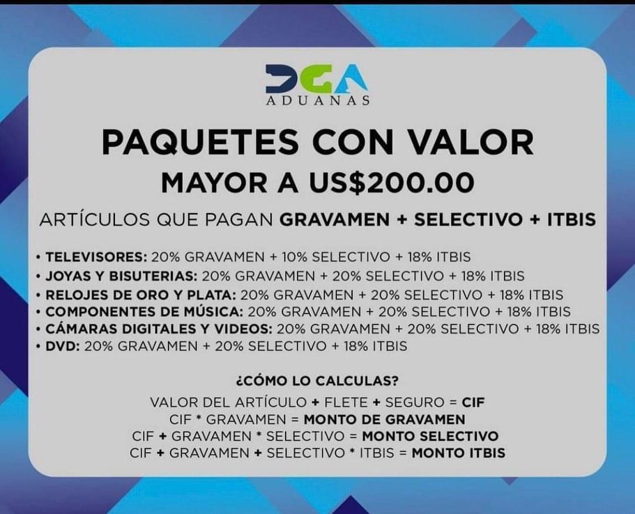 calculadora de impuestos aduanales en republica dominicana