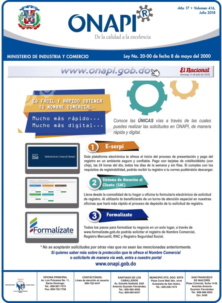 como registrar un nombre comercial en republica dominicana