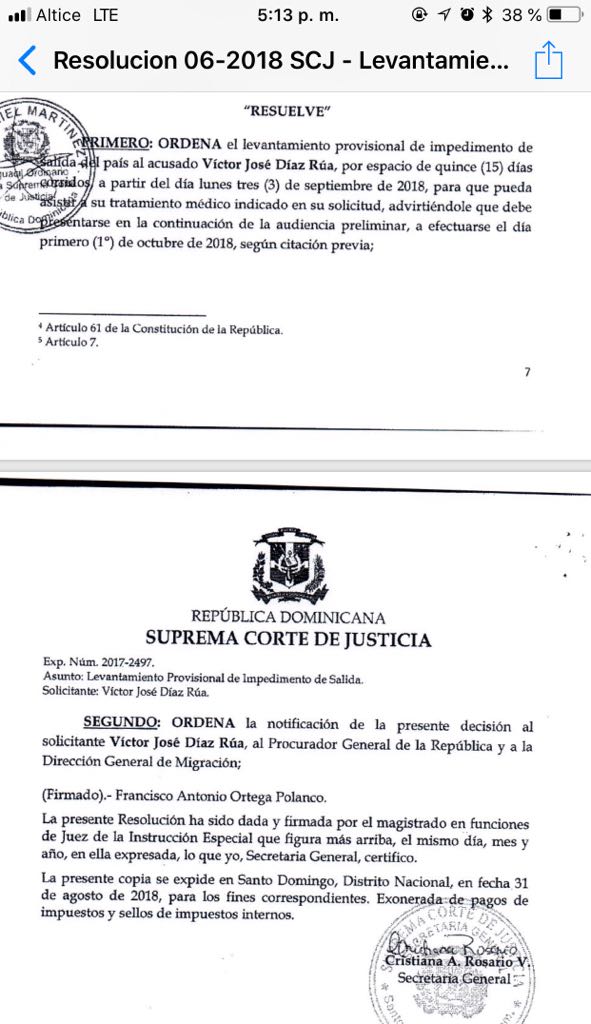 que es el impedimento de salida en republica dominicana