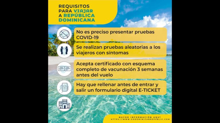 requisitos esenciales para viajar a republica dominicana