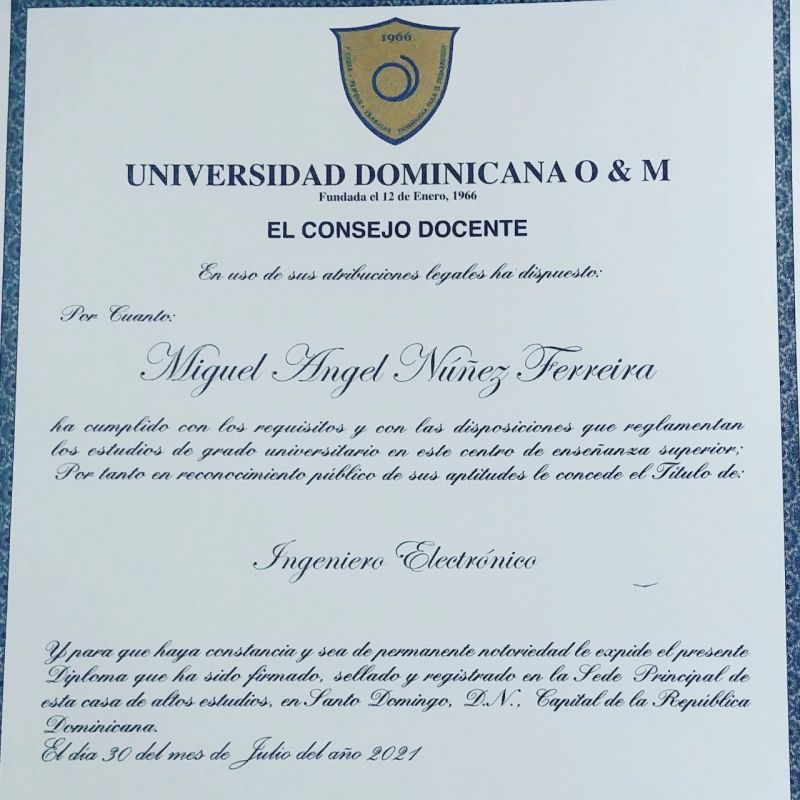 Constancia de Estudios O&M - Constancia de Estudios