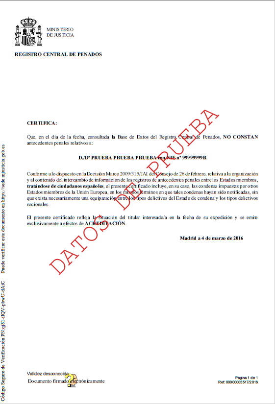Certificado de antecedentes penales en linea - Certificado de antecedentes