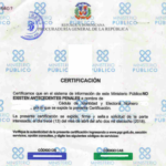 Certificado de antecedentes penales republica dominicana