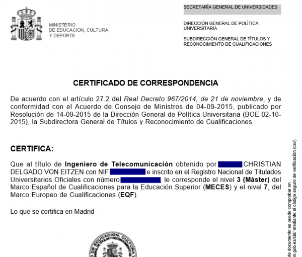 Certificado de grado de titulo universidad rd - Certificado de grado
