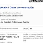 Certificado de vacuna contra la fiebre amarilla