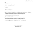 Modelo de carta solicitud de certificado de titulo