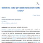 Poder especial para tramites sucesorales modelo